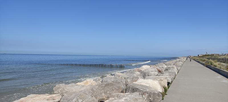 Digue de Sangatte grande marée